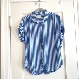 Thread & Supply stripped tencil blouse